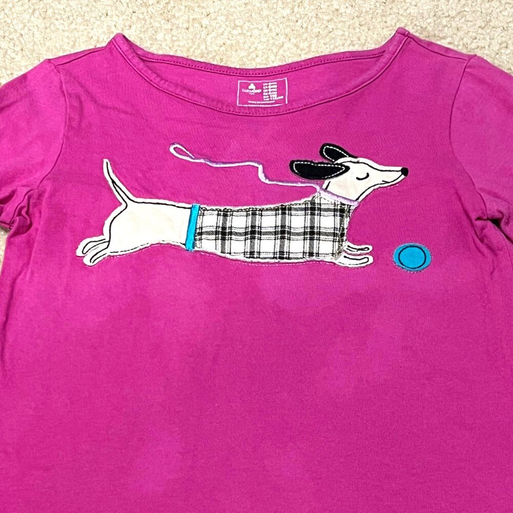 Baby GAP - Girls Long Sleeve Dachshund Dog Shirt - Size 4 Yr / 4T(approximate)
